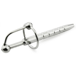 Generique Plug Penis percé Pen Strie 12cm - Diamètre 10mm